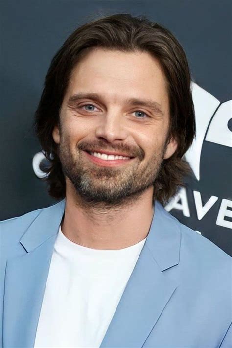 sebastian stan with long hair.